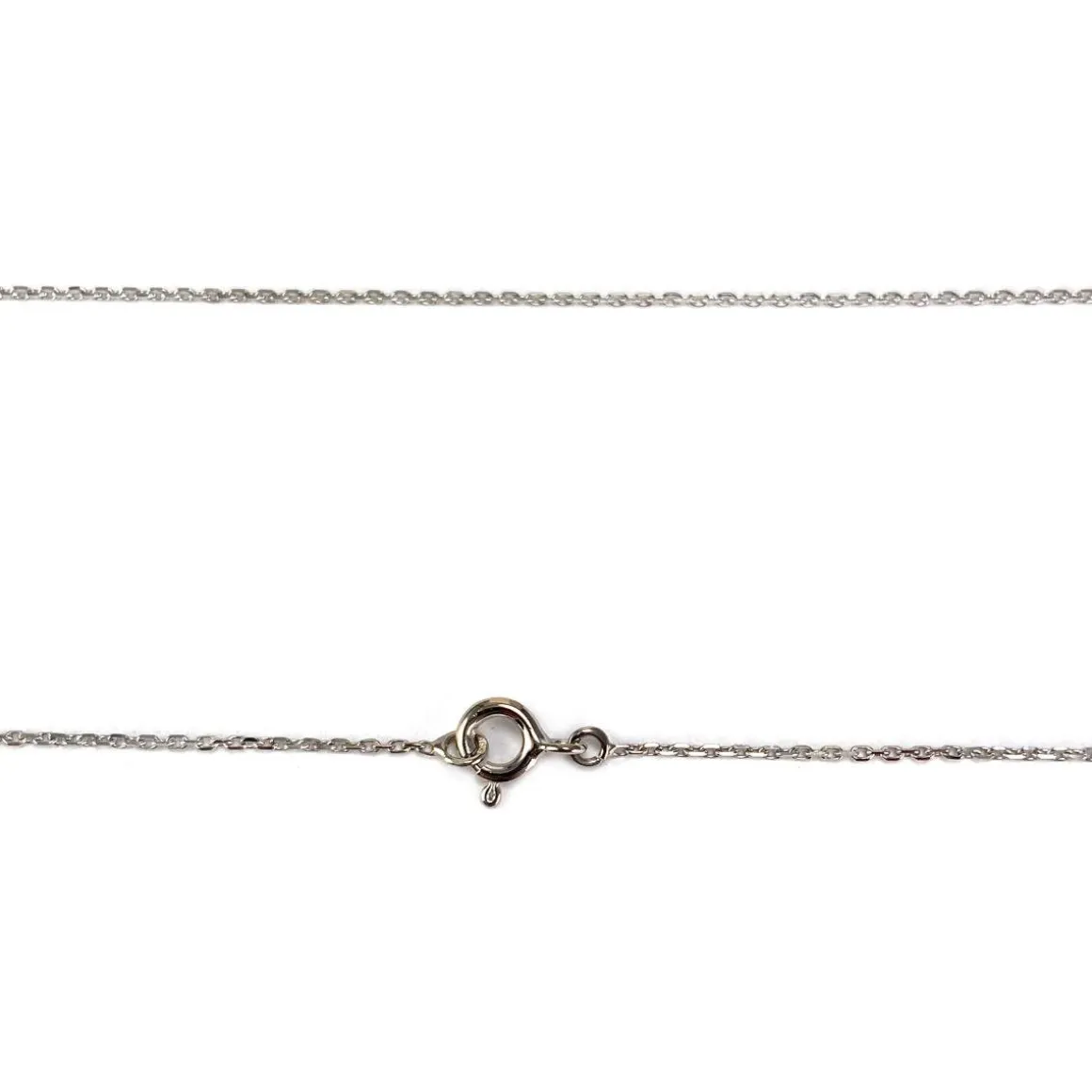 Collier d'occasion or 750 blanc diamant 42.5 cm
