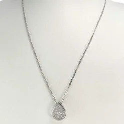Collier d'occasion or 750 blanc diamants