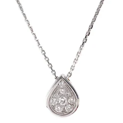 Collier d'occasion or 750 blanc diamants