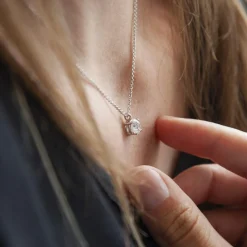 Collier d'occasion or 750 blanc diamant
