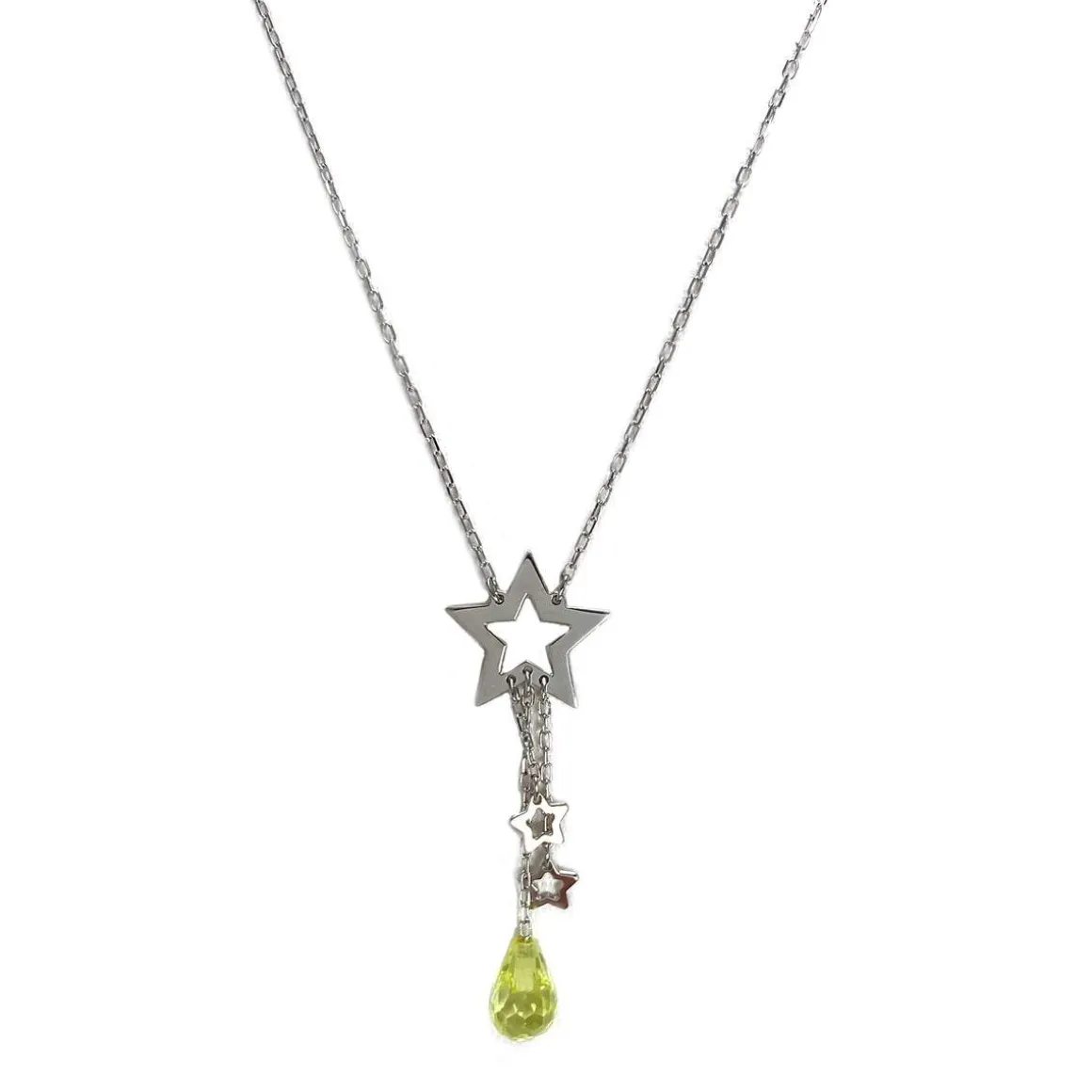 Collier d'occasion or 750 blanc maille forçat