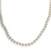 Collier d'occasion or 750 jaune chocker perle de culture de chine
