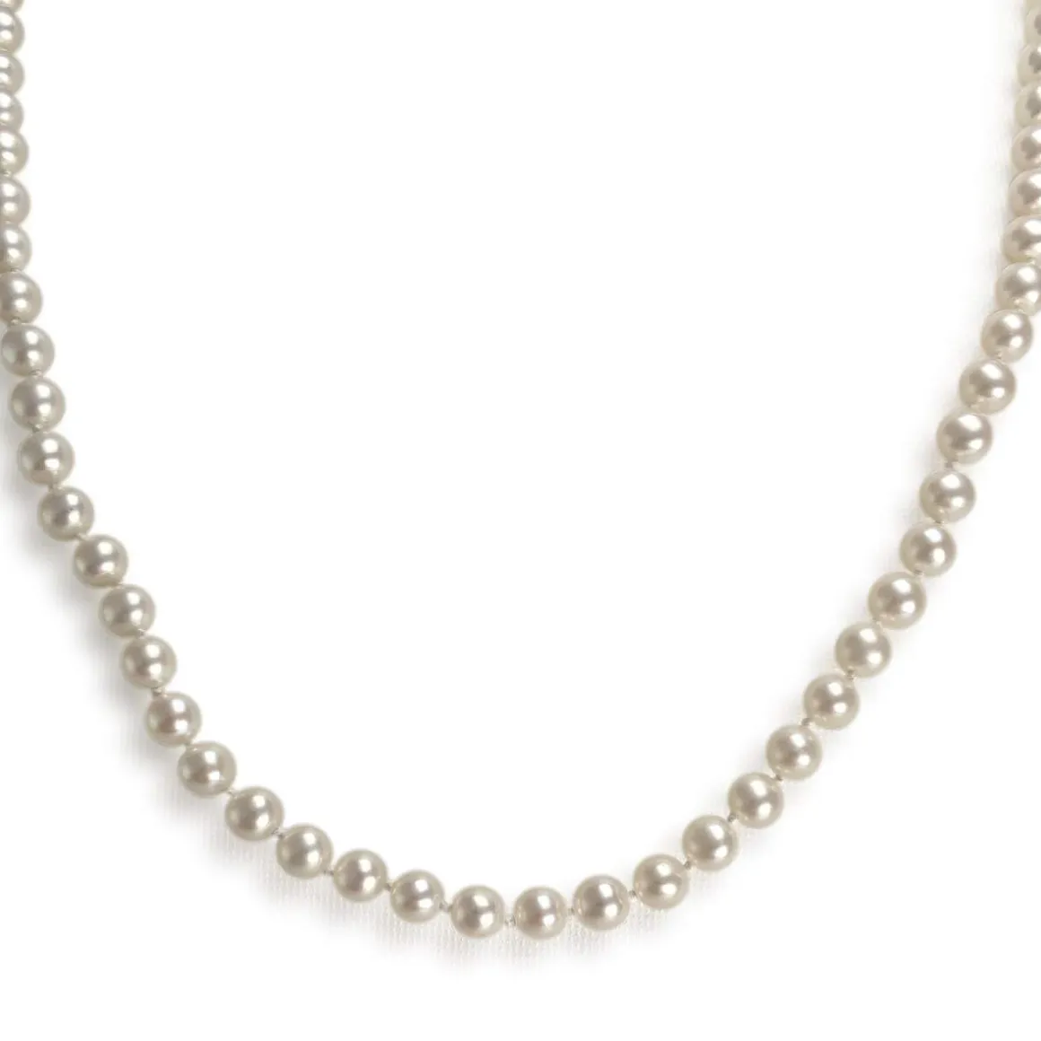 Collier d'occasion or 750 jaune chocker perle de culture de chine