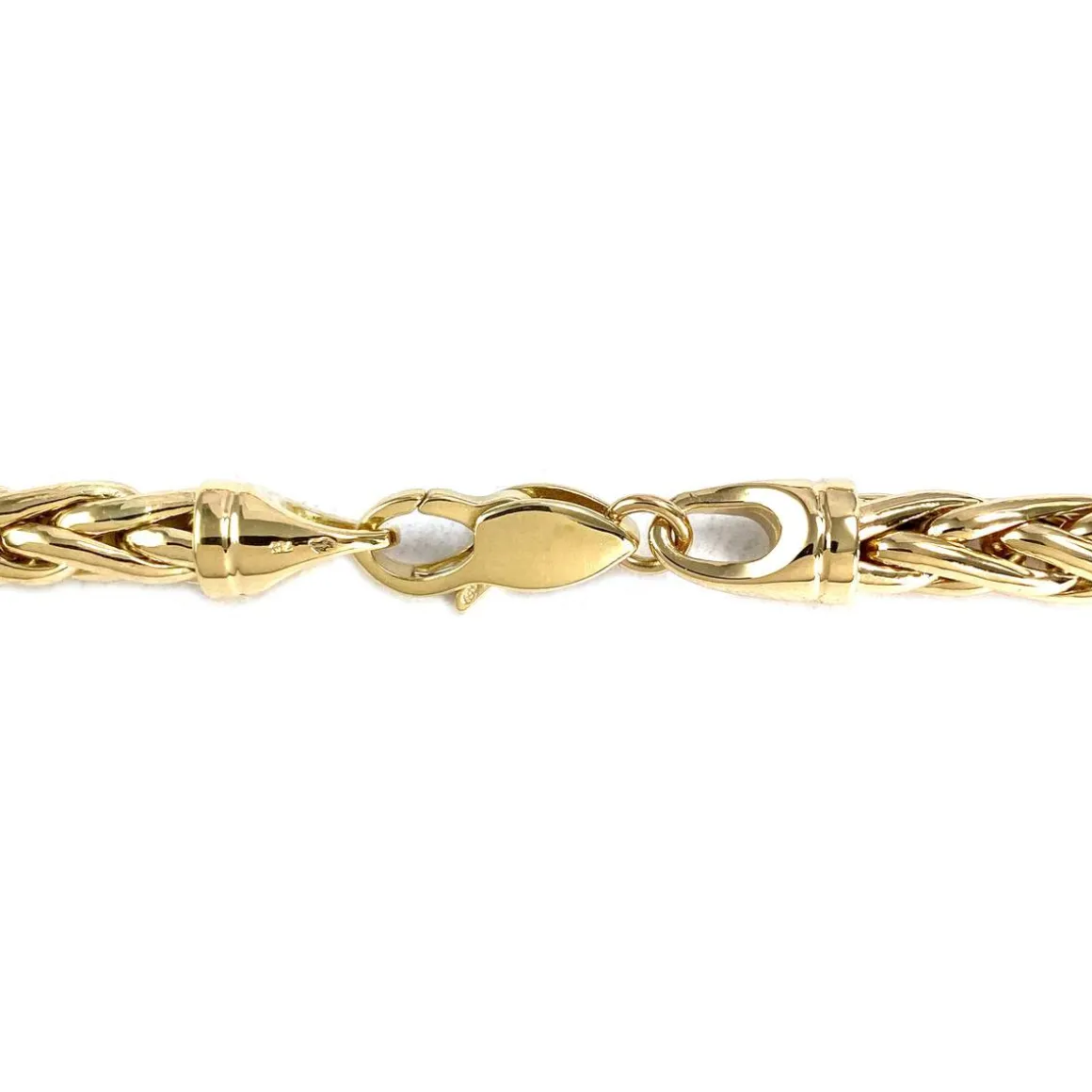 Collier d'occasion or 750 jaune en chute maille palmier