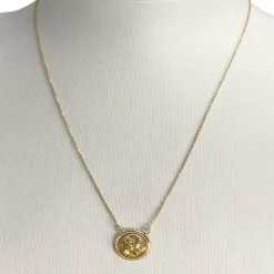 Collier d'occasion or 750 jaune fleur