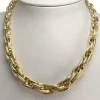 Collier d'occasion or 750 jaune maille torsadée 45 cm