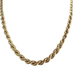 Collier d'occasion or 750 jaune maille torsadee