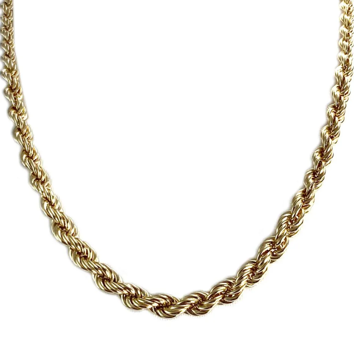 Collier d'occasion or 750 jaune maille torsadee