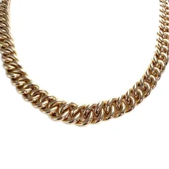 Collier d'occasion or jaune 750, maille américaine, 42.5 cm