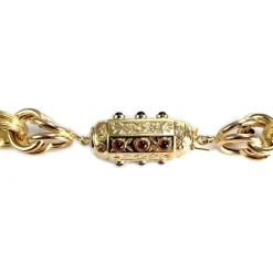 Collier d'occasion or jaune 750, maille fantaisie, 35.83 g