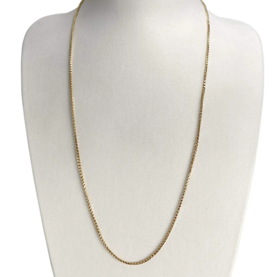 Collier d'occasion or 750 jaune maille fantaisie
