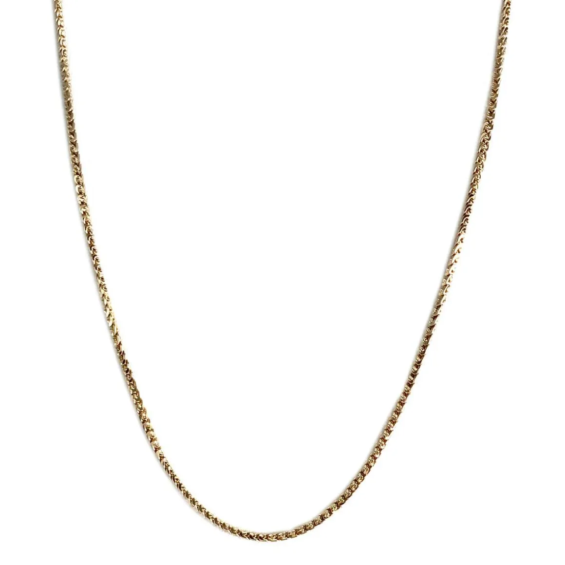 Collier d'occasion or 750 jaune maille fantaisie