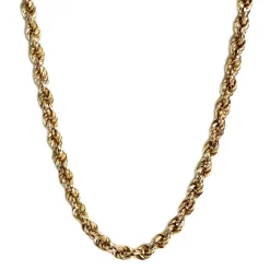 Collier d'occasion or 750 jaune maille torsadée