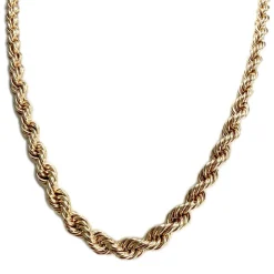 Collier d'occasion or 750 jaune maille torsadee