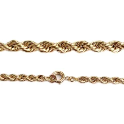 Collier d'occasion or 750 jaune maille torsadee