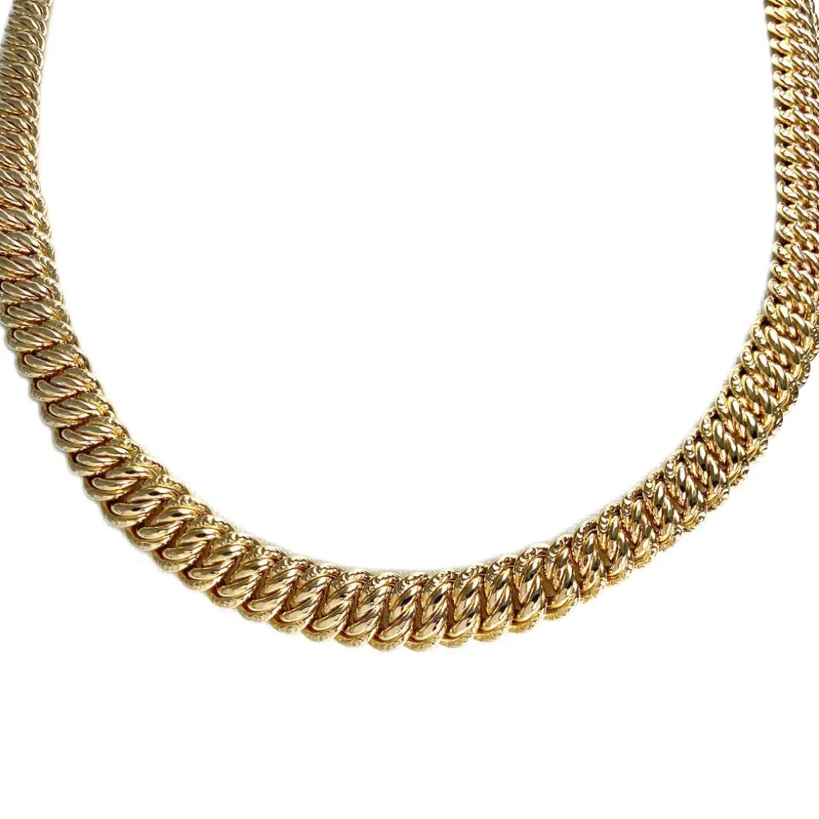 Collier d'occasion or 750 jaune maille américaine