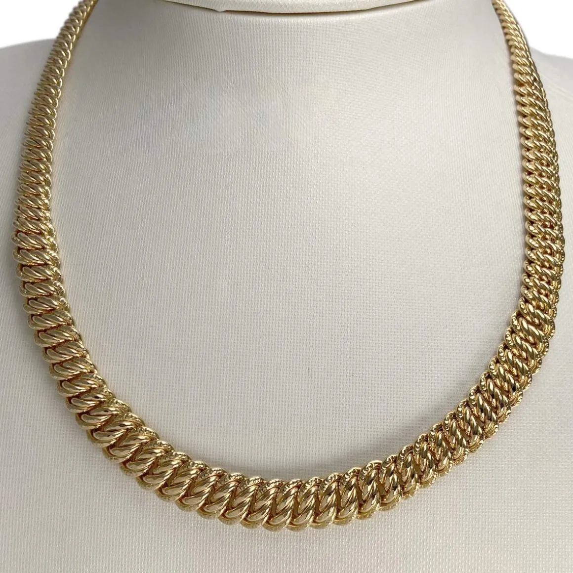 Collier d'occasion or 750 jaune maille américaine