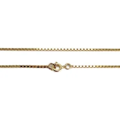 Collier d'occasion or jaune 750, maille venitienne, 50 cm