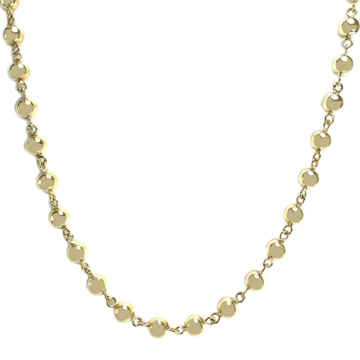 Collier d'occasion or jaune 750, maille fantaisie, 59.5 cm