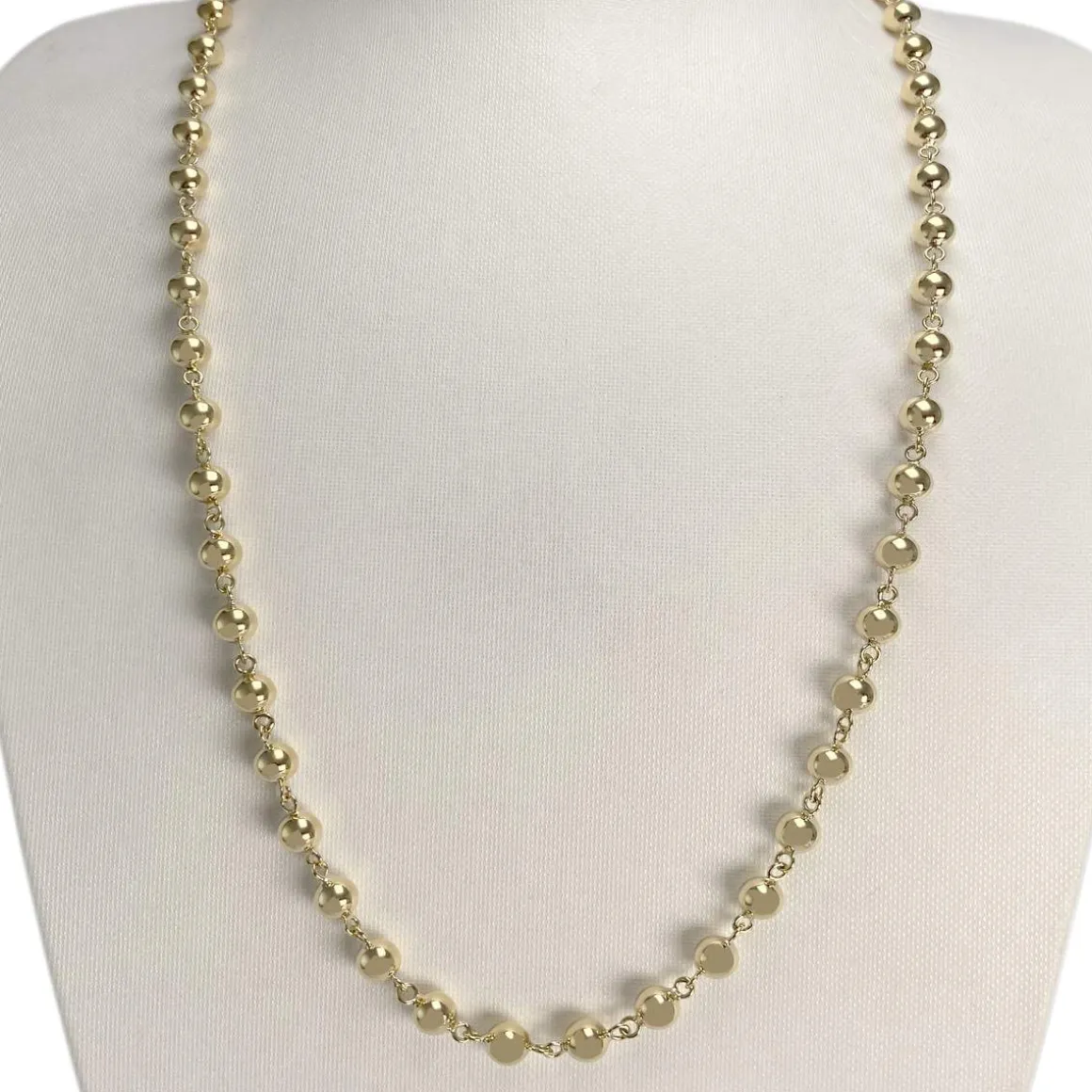 Collier d'occasion or jaune 750, maille fantaisie, 59.5 cm