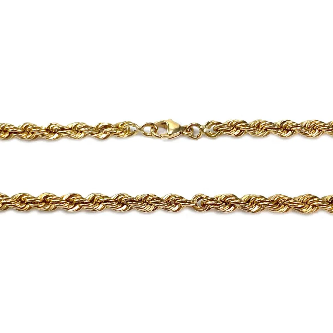 Collier d'occasion or 750 jaune maille fantaisie