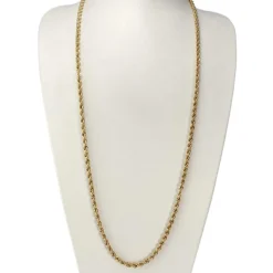 Collier d'occasion or 750 jaune maille fantaisie