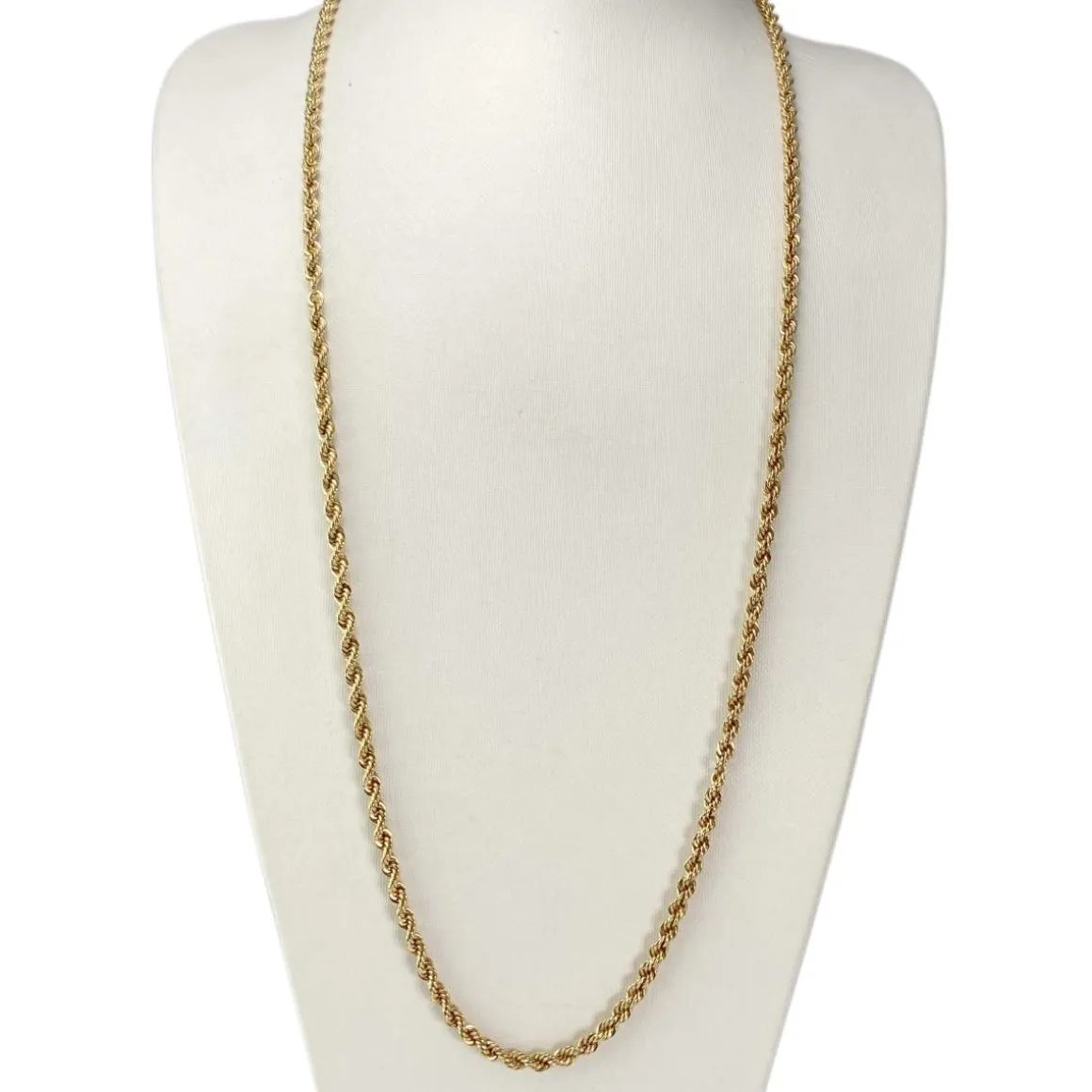 Collier d'occasion or 750 jaune maille fantaisie