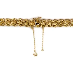 Collier d'occasion or 750 jaune maille fantaisie
