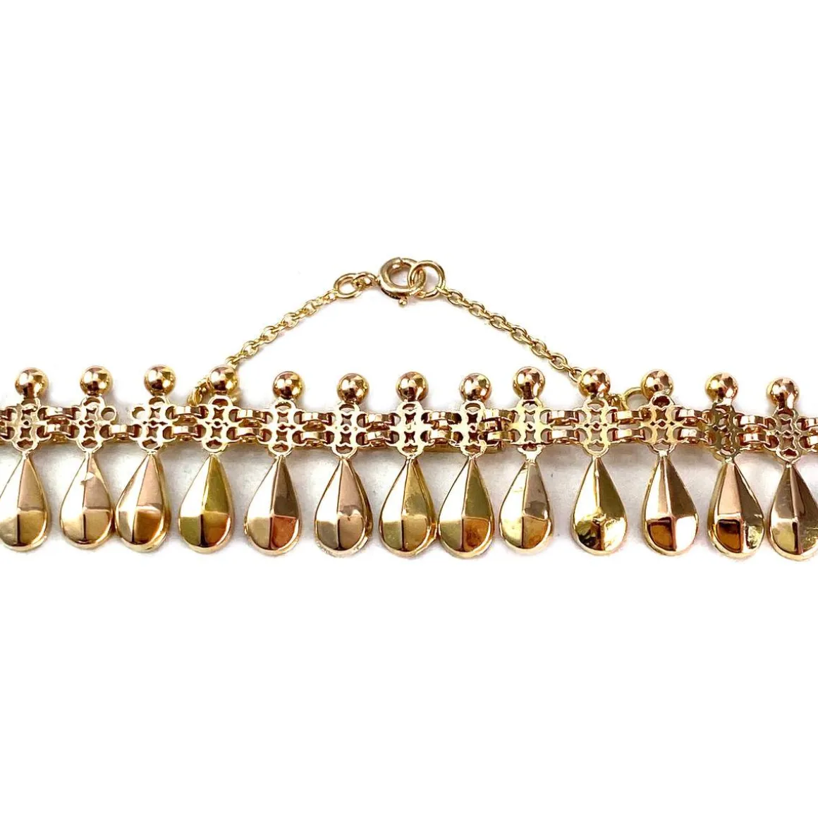 Collier d'occasion or 750 jaune maille fantaisie