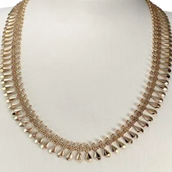 Collier d'occasion or 750 jaune maille fantaisie