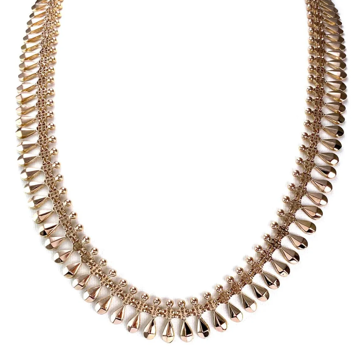 Collier d'occasion or 750 jaune maille fantaisie