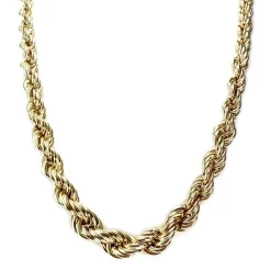 Collier d'occasion or 750 jaune maille torsadée