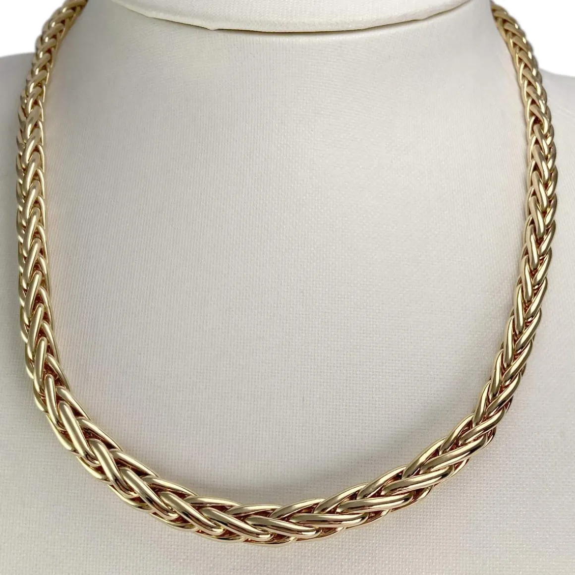Collier d'occasion or 750 jaune maille palmier