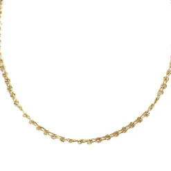 Collier d'occasion or 750 jaune maille cheval alternée 42,5 cm