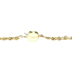 Collier d'occasion or 750 jaune maille cheval alternée 42,5 cm