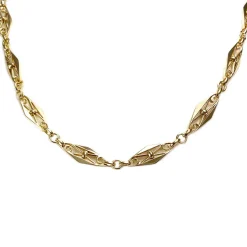 Collier d'occasion or 750 jaune maille fantaisie