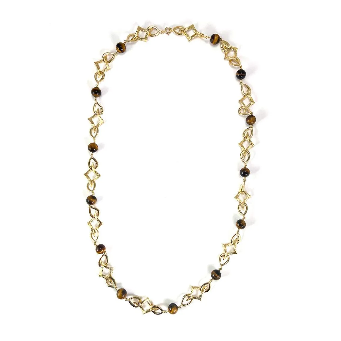 Collier d'occasion or 750 jaune maille fantaisie 70 cm