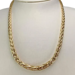 Collier d'occasion or 750 jaune maille palmier