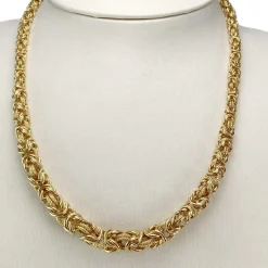Collier d'occasion or 750 jaune maille fantaisie