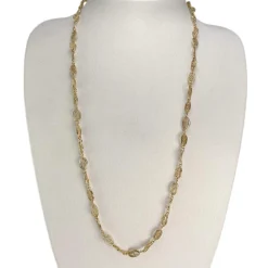 Collier d'occasion or 750 jaune maille fantaisie