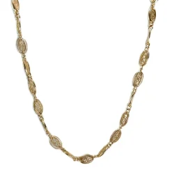 Collier d'occasion or 750 jaune maille fantaisie