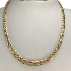Collier d'occasion or 750 jaune maille palmier
