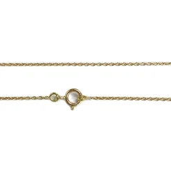 Collier d'occasion or 750 jaune maille forçat perles de culture d'eau douce 45 cm