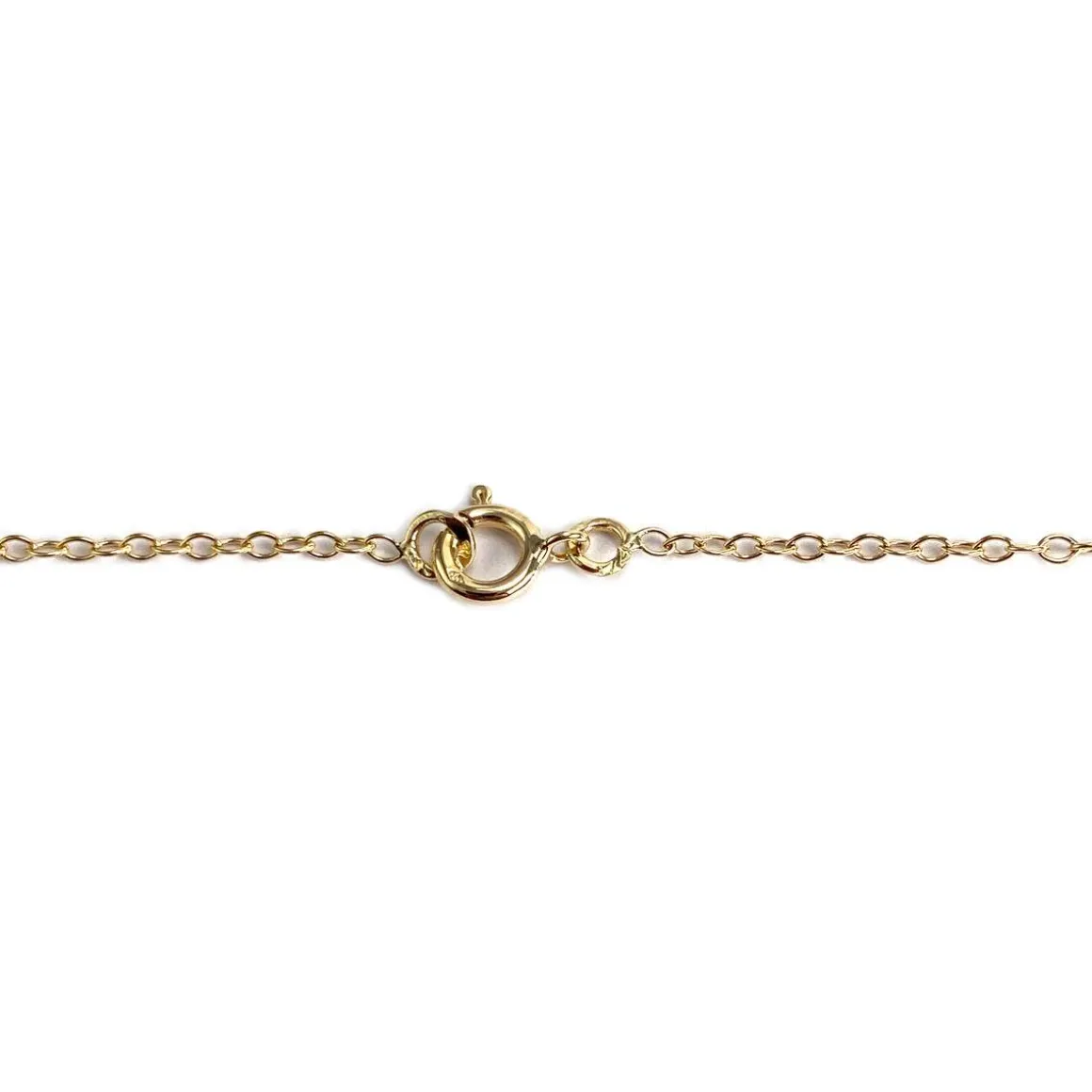 Collier d'occasion or 750 jaune maille forçat citrines péridots