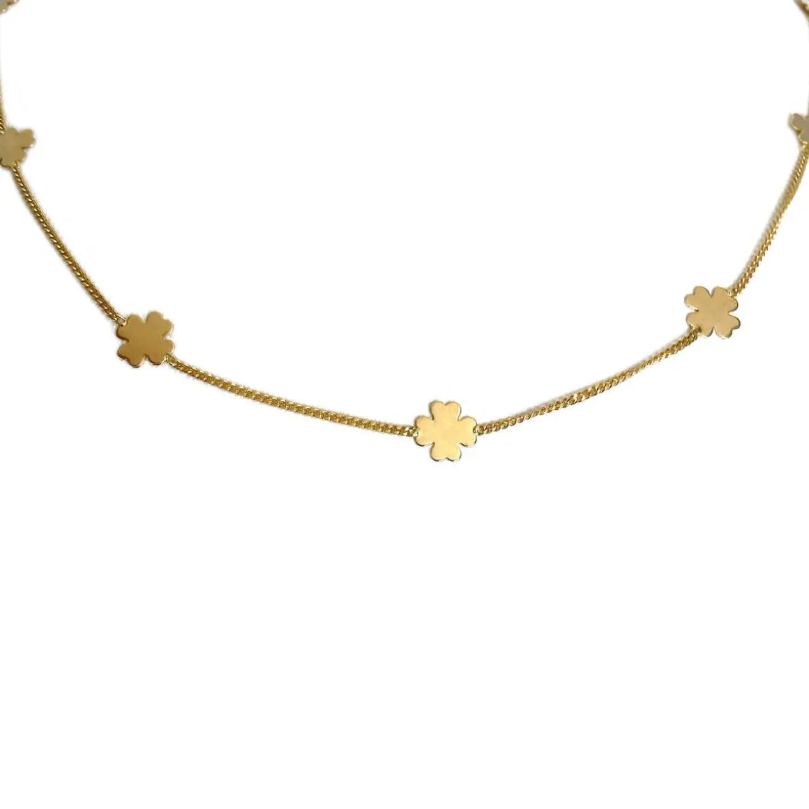 Collier d'occasion or 750 jaune maille gourmette