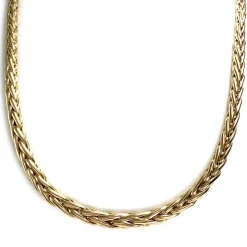 Collier d'occasion or 750 jaune maille palmier 50cm