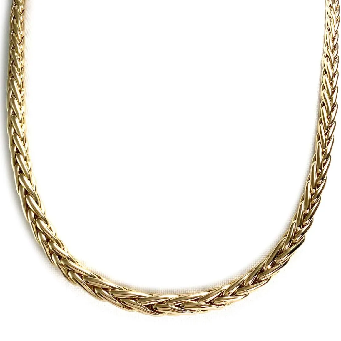 Collier d'occasion or 750 jaune maille palmier 50cm