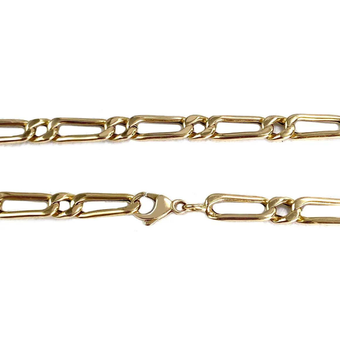 Collier d'occasion or 750 jaune maille cheval et alternée 52.5cm