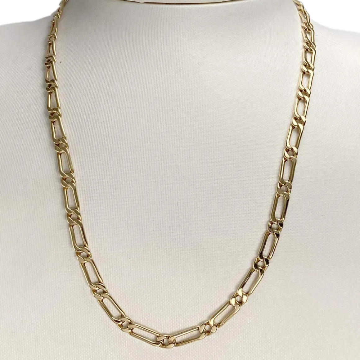 Collier d'occasion or 750 jaune maille cheval et alternée 52.5cm
