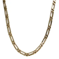 Collier d'occasion or 750 jaune maille cheval et alternée 52.5cm